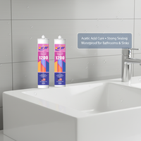Scellant en silicone RTV acétique, adhésif en silicone RT, colle de calfeutrage multi-usages pour la construction