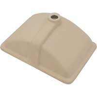 Lavabo Carré Moderne Blanc en Céramique Porcelaine Écologique à Encastrer Sous Comptoir avec Égouttoir pour Salle de Bain, Hôpital, Villa 12L