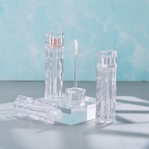 3.5ml Transparent Wave Lip Gloss <b>Tubes</b> ABS <b>Plastic</b> Empty Lip Glaze Lipgloss <b>Tube</b> Cosmetic <b>Tubes</b> Packaging - Product Image 4
