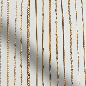Fashion Statement Multiple Stainless Steel 18k Gold Plated Snake Bead Link Chain <strong>Choker</strong> <strong>Necklace</strong> for <strong>Women</strong> - Product Image 5