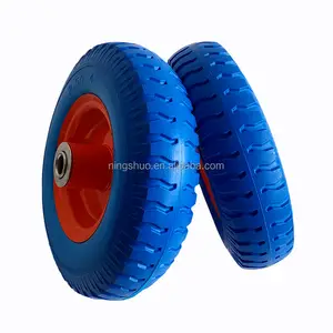Manufacturer Wholesale Polyurethane 8 Inch 2.50-4 Pu Foam Solid Agricultural Tractors Hand Trolley Toy Car Wheels