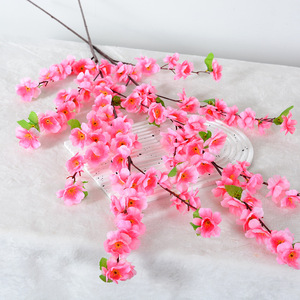 กิ่งดอกพีชประดิษฐ์ขนาดใหญ่ ดอกไม้ผ้าไหม ตกแต่งงานแต่งงานและบ้าน - Product Image 3