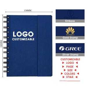 Custom Logo Vintage Kraft Paper Coil Sketch Notebook Notepad Memo <b>Pad</b> Sticky Notes Custom Printed logo Notepads With Pen - Product Image 5