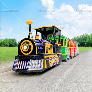 รถไฟไร้รางคุณภาพสูงพร้อมตู้โดยสารสีสันสดใสสำหรับความสนุกสนานในครอบครัว เหมาะสำหรับสวนสนุกทุกวัย มีจำหน่าย - Product Image 1