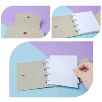 École En Gros Mini Budget Binder Pu Cash Enveloppe Argent Portefeuille Binder A7 Binder Portefeuille avec Fermeture Éclair
