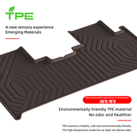 Nouveau design 3D TPE revêtements de voiture revêtements de sol tapis de voiture facile à nettoyer tapis de sol de voiture étanche pour AITO M8 2025 5 sièges couleur café
