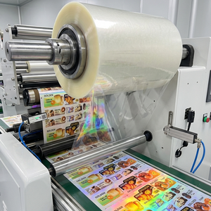 <span class=keywords><strong>Film</strong></span> de lamination à froid PET auto-adhésif holographique transparent à haute transparence pour étiquettes cosmétiques - Product Image 4