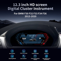 Prix d'usine - Tableau de bord numérique LCD pour voiture - Panneau de 12,3 pouces - Système Linux pour BMW F30 F32 F33 F34 F36 2013-2020