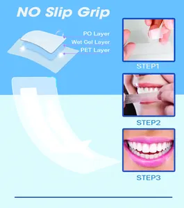 Aangepast Pakket Niet-Peroxide 28 Whitening Strips Geavanceerde Pap Residu Vrije Tanden Whitening Strips