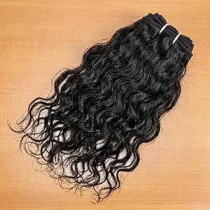 South Indian Hot Selling Natural Remy Virgin Human Hair Weaving Best Quality Amazing Texture <b>Machine</b> Double Weft Perm Allowed - Product Image 1
