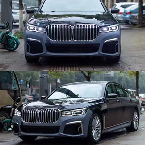 Convient à <span class=keywords><strong>BMW</strong></span> Série 7 16-18 G12 <span class=keywords><strong>730</strong></span> 740 Modification Upgrade 19-22 New Laser Headlight Surround Front Bumper Complete Set - Product Image 4