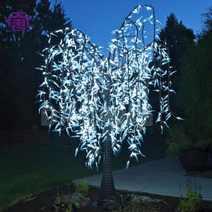 Factory Price Led Willow Tree Light Practical Outdoor <b>Decor</b> with Weeping <b>Twigs</b> <b>for</b> Patio and Villa <b>Decorations</b> <b>for</b> Sale - Product Image 1