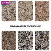 Peinture texturée multicolores pour murs extérieurs Maydos, peinture Graphiato avec effet pierre naturelle, effet sable naturel
