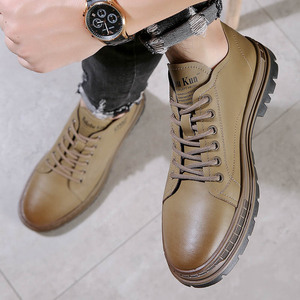 รองเท้าบูทมาร์ตินผู้ชายชิโลวาพื้นรองเท้ายางส้นเตี้ยระบายอากาศได้ดีรองเท้าบูทหุ้มข้อลำลองสำหรับการพักผ่อน - Product Image 2