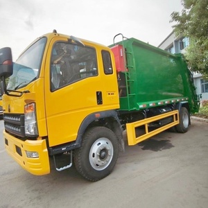 รถบรรทุกขยะดีเซลขนาดเล็กยี่ห้อ China Howo แบบ 4x2 พร้อมเครื่องอัดขยะ  ขนาดตัวถังบน 5 คิว 6 คิว 7 คิว - Product Image 3