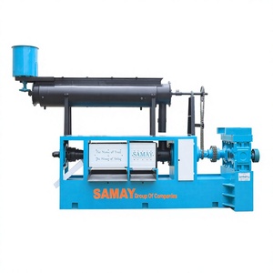Prensa de aceite de tornillo SAMAY de 12 toneladas, doble cámara, automática, de alta productividad, máquina de extracción de aceite, extractor de aceite de cacahuete - Product Image 1