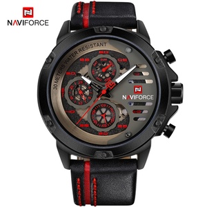 Montres à quartz pour hommes NAVIFORCE, chronographe, montre de sport, marque haut de gamme, montre-bracelet étanche pour homme, cadeau - Product Image 3