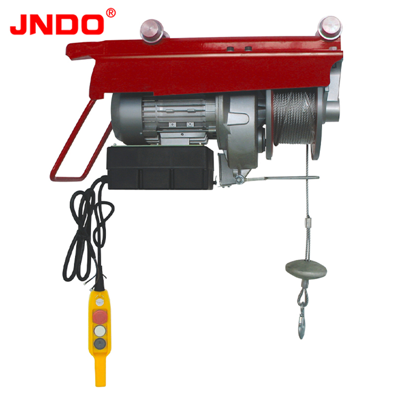 220V 200Kg PA Loại Xe Sử Dụng Động Cơ Dây Thừng Sling Mini Palăng Điện