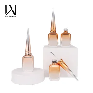 High Quality 15ml Nail Polish Adhesive Glass Bottle Can Spray Plating Full-cover Light-resistant Glass Bottle.