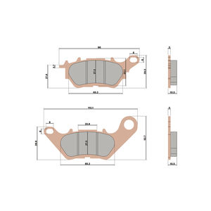 ผ้าเบรก MHR synt - Product Image 1