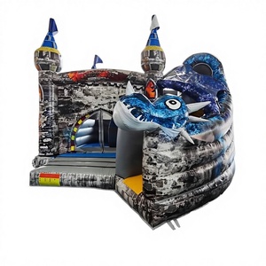Commercial bouncy castles for kids dragon inflatable bounce house and slide combo - Product Image 1