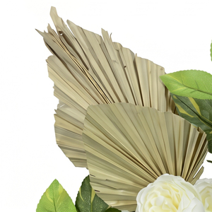 Luxury <b>Artificial</b> Flower <b>Bouquet</b> Decorative Wreaths and Swags White Rose Floral Wall Hanging Arrangement for Home Wedding Decor - Product Image 4