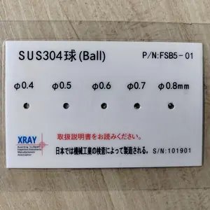 Échantillon de test de éprouvettes de détecteur de métaux Fanchi-tech avec certificat