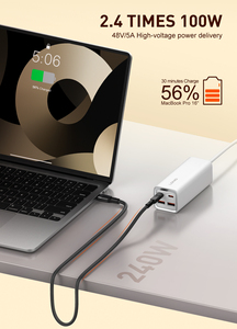 <span class=keywords><strong>สาย</strong></span>ชาร์จเร็ว LDNIO Wholesale LC352C 240W PD3.1 5A <span class=keywords><strong>สาย</strong></span>ดาต้า Type C ชิป E-Marker โครงสร้าง 5 <span class=keywords><strong>แกน</strong></span> <span class=keywords><strong>สาย</strong></span>ชาร์จมือถือ - Product Image 2