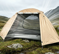 Tente de camping imperméable à double couche pour 4 saisons, grand espace, protection contre le soleil et les moustiques, vente directe d'usine