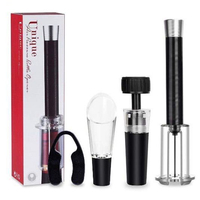 WELLFLYER WK-058 vente en gros d'accessoires pour le vin ensemble de goupilles ouvre-vin à pression d'air bouchon de vin avec verseur Kit boîte-cadeau personnalisée