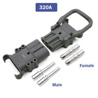 Connecteur de Charge électrique d'alimentation mâle femelle 80A-320A câble de chariot élévateur étanche industriel reliant les Contacts en cuivre PC