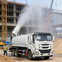 Camion-citerne à eau en acier inoxydable 1Suzu 6X4 pour le transport d'eau potable et l'arrosage des rues, directement de l'usine