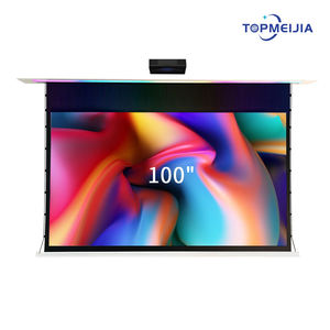 2025 nouveau 100 pouces électrique <span class=keywords><strong>motorisé</strong></span> dans les écrans de Projection de plafond vidéo écran de projecteur intelligent pour UST ALR Laser TV projecteur - Product Image 1