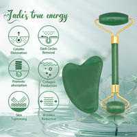 Pierre Gua Sha en Aventurine Vert Foncé de Haute Qualité, Outil de Massage Facial Dong Ling Guasha pour Lifting, Sculpting et Contouring de la Peau