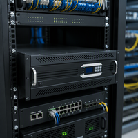 Nouvel onduleur de rack 19 pouces 48 VDC 230 VAC 1600 W 2 kVA monophasé pour télécommunications SCADA