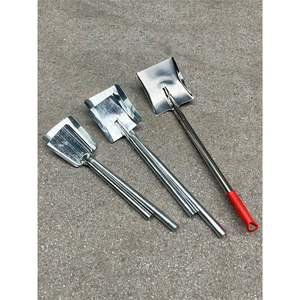 Autre pelle à neige carrée en acier inoxydable pliable à long manche pour jardin, charbon, cendres et déchets d'animaux - Product Image 1