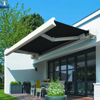 Auvent rétractable en aluminium, cassette complète, pare-soleil électriques pour extérieur