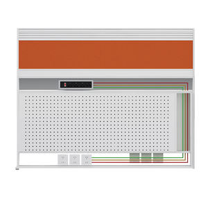 Yeni modern tasarım s şekil bölüm ofis masası iş istasyonu ofis odacığı iş istasyonu 5 kişi için - Product Image 5