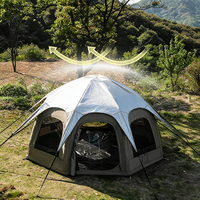 Tente Gonflable Luxe Ciel Étoilé Imperméable en PVC et Aluminium pour Camping, Restaurant Extérieur, Forteresse de Camping BT
