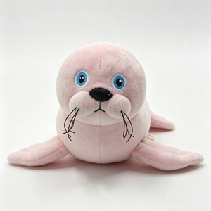 Peluche de león marino redondo y suave personalizado, peluche de animal marino de terciopelo afelpado - Product Image 2