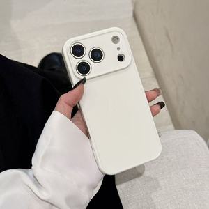 Funda para teléfono transparente y gruesa de ajuste preciso para iPhone, adecuada para Apple 17PM, gruesa, simple, de color sólido, antigolpes - Product Image 5