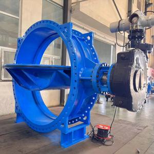 DN2600 PN10 DI QT450 Doppelt Exzentrisches Doppelflansch-Absperrventil mit Elektrischem Antrieb - Product Image 2