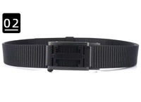 Vente chaude nouveau tissu de toile décontracté de ceinture tactique en Nylon automatique avec alliage pour la conception sans dents à boucle