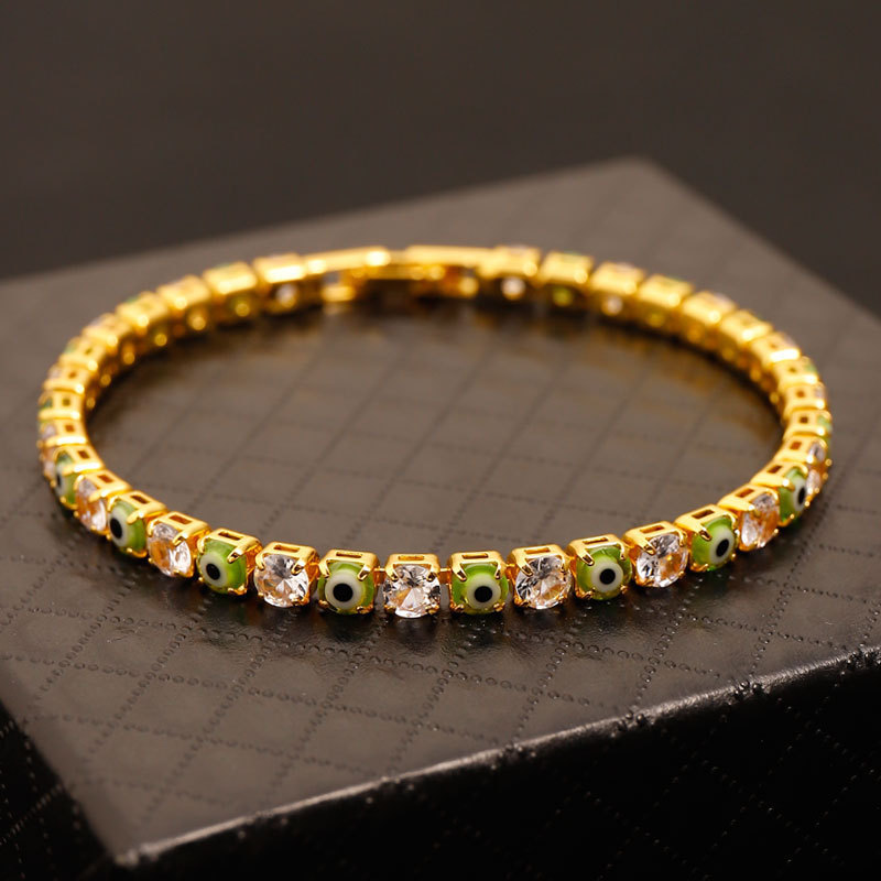 Green Eyes Bracelet [Gold] 17cm