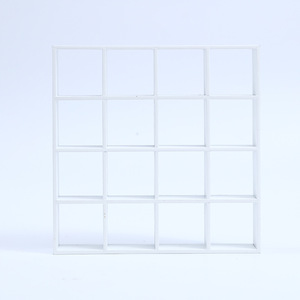 Boutique 16-Grid Mini vitrina de madera 1:12 muebles de casa de muñecas para juguetes de bricolaje y adornos de simulación de escena de juego - Product Image 6