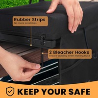 Chaise de camping chauffante pliable portable avec siège alimenté par USB réglable pour l'extérieur et la voiture