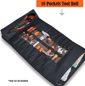 Muestra gratuita: Bolsa enrollable portátil de alta calidad para herramientas, organizador de herramientas pequeñas con múltiples bolsillos. - Product Image 4