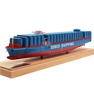 Maqueta de Barco de Contenedor COSCO SHIPPING de 45 cm Hecha a Medida, Escala 1:888, Modelo de Barco Artesanal para Regalo de Envío - Product Image 1
