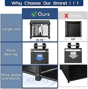 Estantería de Metal de 12 cubos, organizador de estantería DIY para dormitorio, sala de estar, estante de cubículo negro alto - Product Image 6