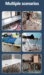 Table de travail de jambe de force Support de chevalet de travail Portable en acier inoxydable Outil de travail du bois télescopique rapide - Product Image 5